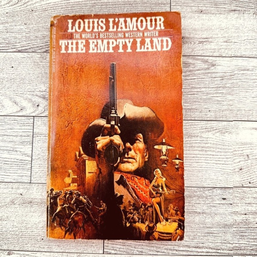 Louis L'Amour THE EMPTY LAND 1977‎ Vtg Paperback Western Novel PB